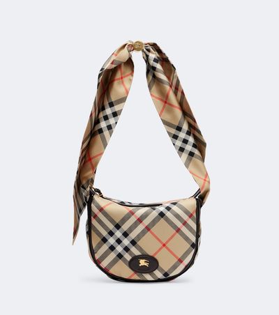 Burberry Burberry Burberry Check silk twill shoulder bag