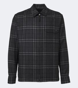Burberry Burberry Burberry Check wool and cashmere jacket