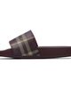 Burberry Burberry Burgundy Check Slides - 3