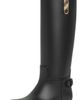Burberry Burberry Cavalier Rain Boots Black/Archive Beige - 1