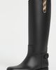 Burberry Burberry Cavalier Rain Boots Black/Archive Beige - 2