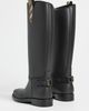 Burberry Burberry Cavalier Rain Boots Black/Archive Beige - 4