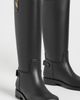 Burberry Burberry Cavalier Rain Boots Black/Archive Beige - 5