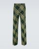 Burberry Burberry Checked wool twill straight pants - 1