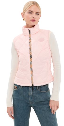 Burberry Burberry Cheswick Vest Compact Pink