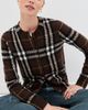 Burberry Burberry Clara Checkered Cardigan Treacle Brown - 2