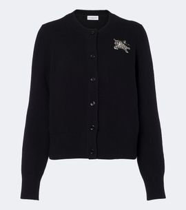 Burberry Burberry EKD embellished wool and cashmere cardigan