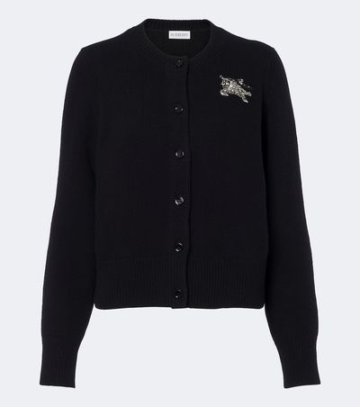 Burberry Burberry EKD embellished wool and cashmere cardigan