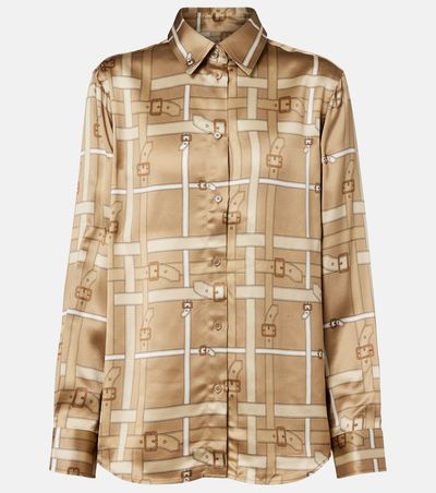 Burberry Burberry Emma printed satin shirt