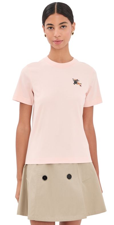 Burberry Burberry Frankie Tee Compact Pink With Sand Check