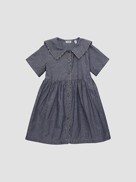 Burberry Burberry Girl's Little Girl's & Girl's Check-Trimmed Chambray Dress