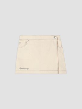 Burberry Burberry Girl's Little Girl's & Girl's Denim Wrap Skort