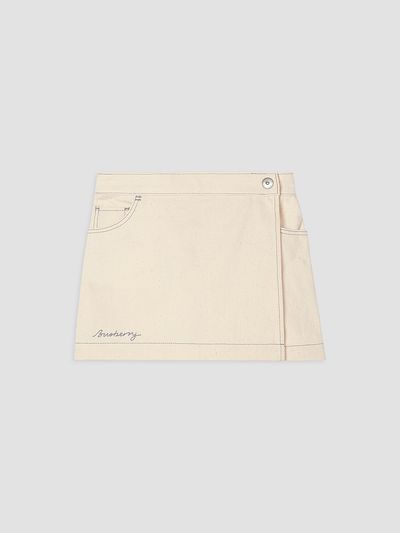 Burberry Burberry Girl's Little Girl's & Girl's Denim Wrap Skort