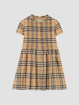 Burberry Burberry Girl's Little Girl's Check Smocked Shirtdress