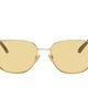 Burberry Burberry Gold Metal Check Square Sunglasses - 1