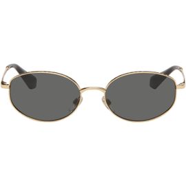 Burberry Burberry Gold Oval Sunglasses