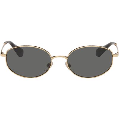 Burberry Burberry Gold Oval Sunglasses