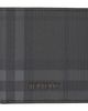 Burberry Burberry Gray City Check Bifold Wallet - 1