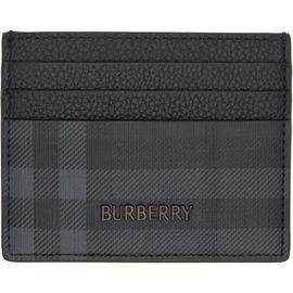 Burberry Burberry Gray City Check Card Holder