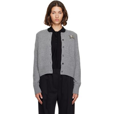 Burberry Burberry Gray Wool Cardigan