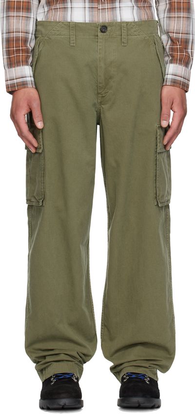 Burberry Burberry Green Cotton Cargo Trousers