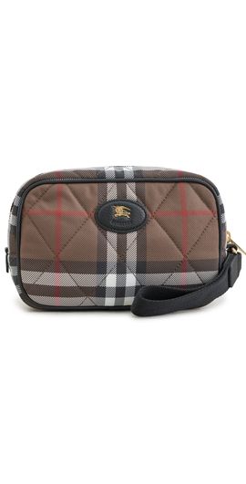 Burberry Burberry Horseshoe Pouch Chocolate Brown One