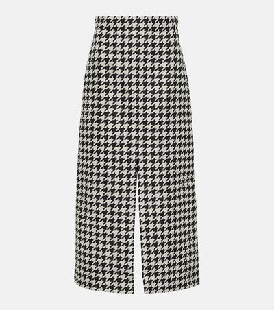 Burberry Burberry Houndstooth twill maxi skirt