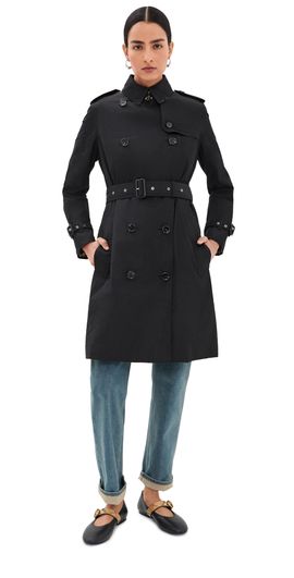 Burberry Burberry Kensington Coat Black