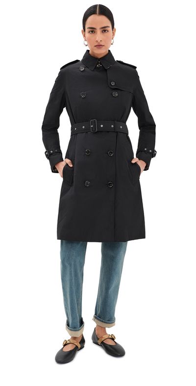 Burberry Burberry Kensington Coat Black