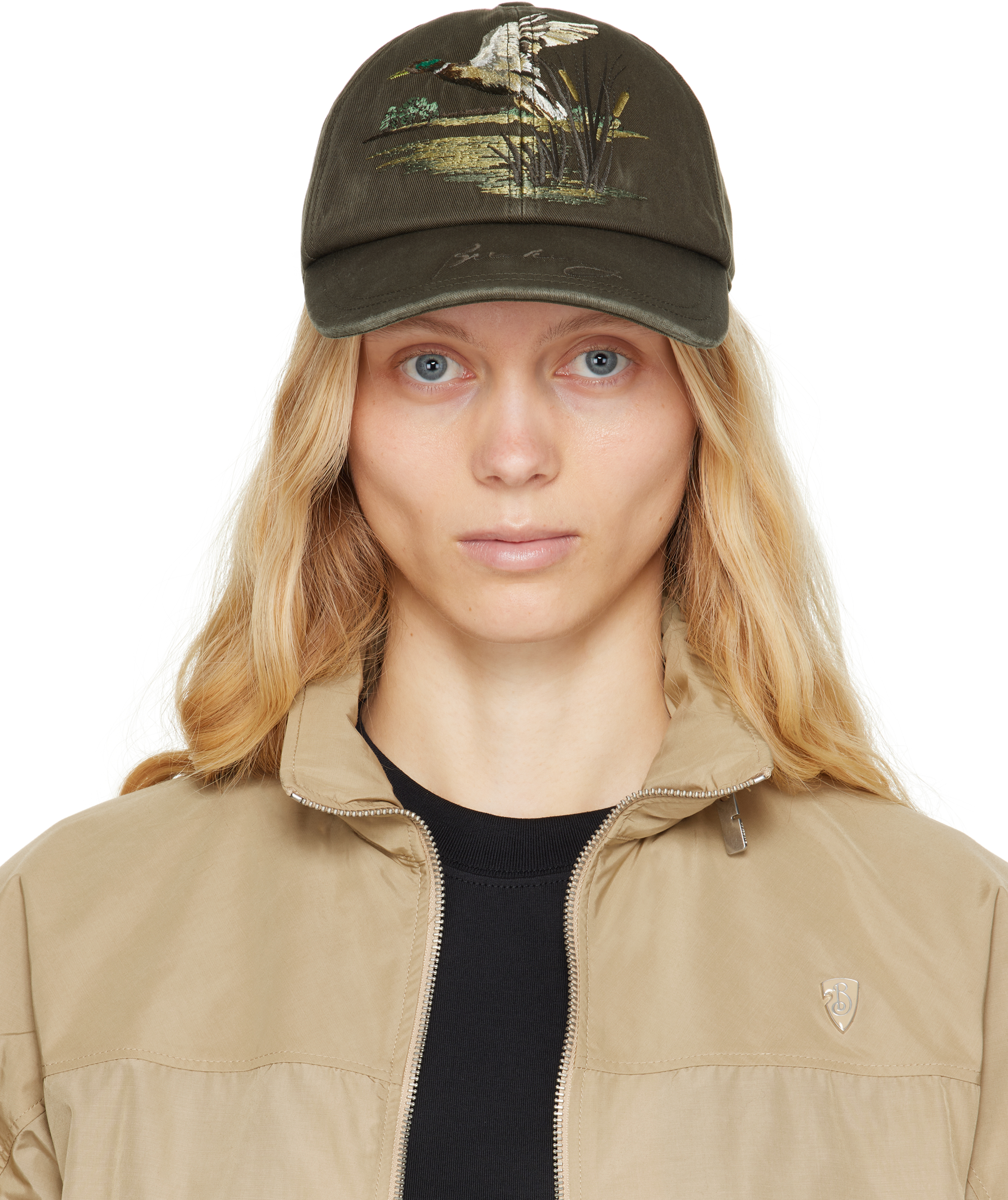 Burberry - Khaki Duck Gabardine Baseball Cap