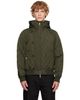 Burberry Burberry Khaki Hooded Quilted Nylon Bomber Jacket - 1