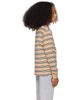 Burberry Burberry Kids Beige Long-Sleeve Icon Stripe Cotton T-shirt - 3