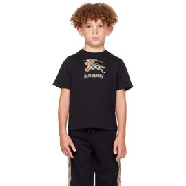 Burberry Burberry Kids Black Logo Knight T-shirt