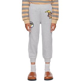 Burberry Burberry Kids Gray Rain Bear Cotton Jogging Pants
