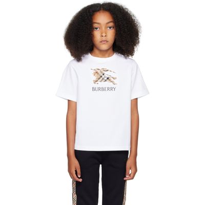 Burberry Burberry Kids White Cedar Knight T-shirt