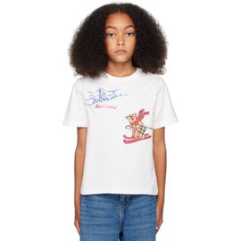 Burberry Burberry Kids White Cedar Teddy Mountain T-shirt