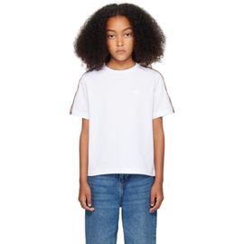 Burberry Burberry Kids White Check Trim T-shirt