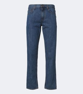 Burberry Burberry Leather-trimmed straight jeans