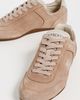 Burberry Burberry Leather Knight Runner Sneakers Flax/Dove Beige - 5