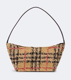 Burberry Burberry Margate Mini raffia shoulder bag