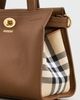 Burberry Burberry Mini Cotswolds Check Satchel Hazel One - 6