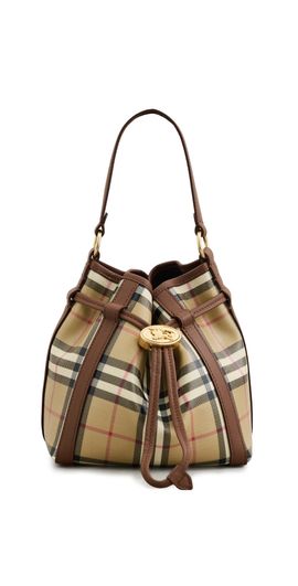 Burberry Burberry Mini Drawstring Bucket Bag Archive Beige One
