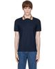 Burberry Burberry Navy Check Collar Cotton Polo - 1