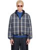 Burberry Burberry Navy Check Newport Hooded Reversible Jacket - 1