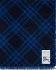 Burberry Burberry Navy Wide Check Wool Silk Scarf - 1