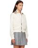 Burberry Burberry Off-White Cropped Tropical Gabardine Hayfield Harrington Jacket - 2