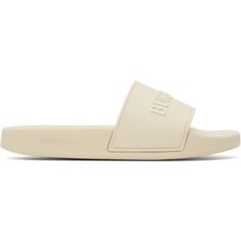 Burberry Burberry Off-White Logo Slides