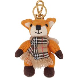 Burberry Burberry Orange Fox Charm Keychain