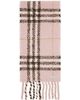 Burberry Burberry Pink Check Alpaca Wool Blend Bouclé Scarf - 1