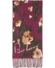 Burberry Burberry Purple Rose Alpaca Wool Blend Scarf - 1